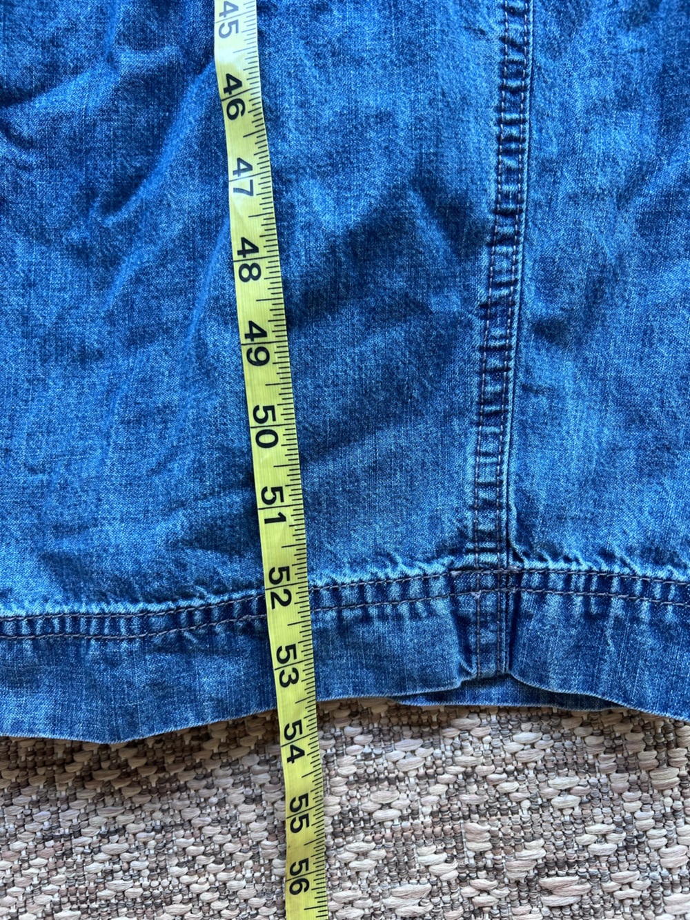 We The Free Margarita Denim Jumpsuit Medium Free People Utility Barrel Leg - Picture 9 of 13